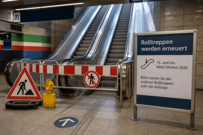 Rolltreppe-KI Themenbild: Rolltreppen / Bauarbeiten