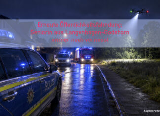 Langenhagen/Godshorn: Die Polizei bittet erneut dringend um Hinweise zur vermissten Brigitte M. Symbolbild-Personensuche-KI-generiert