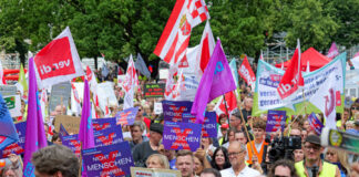 Demonstration gegen Gesundheitsrefom