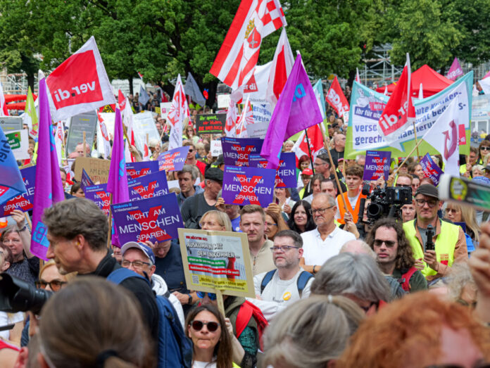 Demonstration gegen Gesundheitsrefom