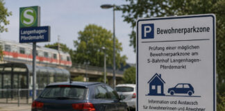 Symbolbild: Informationsveranstaltung zur Prüfung einer Bewohnerparkzone am S-Bahnhof Langenhagen-Pferdemarkt (KI-generiert)