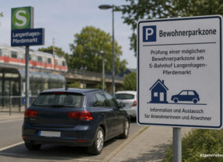 Bewohnerparkzone am S-Bahnhof Langenhagen-Pferdemarkt: Stadt lädt zum Dialog ein Symbolbild: Informationsveranstaltung zur Prüfung einer Bewohnerparkzone am S-Bahnhof Langenhagen-Pferdemarkt (KI-generiert)
