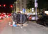 auto überschlägt sich auf der vahrenwalder straße – fahrer flüchtet nach unfall auto überschlägt sich