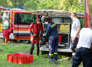 Großeinsatz am Schulenburger Südsee endet ohne Fund Wasserrettungseinsatz - Südsee Schulenburg