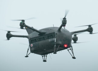 bundeswehr testet rettungsdrohne „grille“ für patiententransporte grille x03 im flug