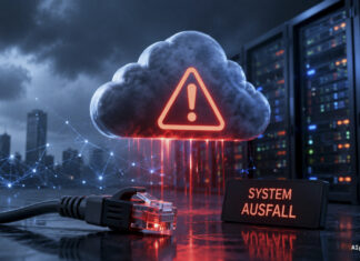 Symbolbild: Systemausfall in der digitalen Welt / Cloud / Server