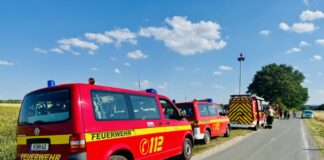 Flächenbrand zwischen Kolenfeld und Wunstorf