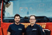 Neue Führung bei der Feuerwehr Großenheidorn Ruven Rintelmann (li.) und Florian Kauke übernehmen Leitung für sechs Jahre.