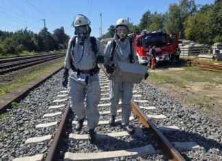 Gefahrstoffaustritt aus Güterzug in Celle Gefahrstoffaustritt aus Güterzug in Celle