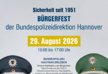 Bundespolizei lädt am Samstag zum großen Bürgerfest in Hannover