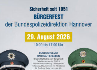 Bundespolizei feiert 75-jähriges Bestehen mit Bürgerfest Bundespolizei lädt am Samstag zum großen Bürgerfest in Hannover