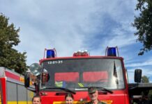 Spende für die Kinderfeuerwehr „Löschbande Kolenfeld“