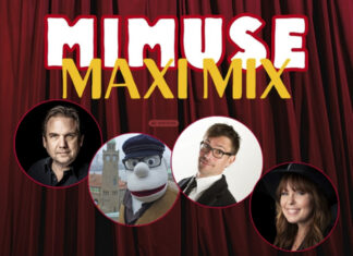 mimuse-woche in langenhagen: drei comedy- und kabarettabende mimuse: maxi mix motiv 2026. (ai-modified)