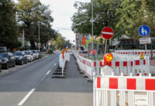 Baustelle Walsroder Straße in Langenhagen.