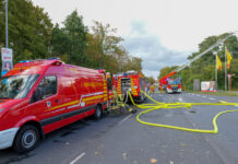 Sonderpostenmarkt in Seelze in Vollbrand