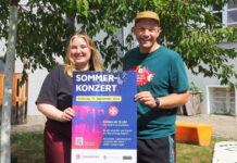 Kira Bange und Jonas Grundei freuen sich auf viele Gäste beim Sommerkonzert.