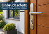 einbruchschutz: polizei lädt zum infoabend in langenhagen ki-generiertes symbolbild: nahaufnahme einer hölzernen haustür mit metallgriff und schließzylinder. daneben sind ein geschlossenes fenster und pflanzen zu sehen.