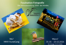 Flyer: Faszination Fotografie Die Jahresausstellung 2026 des Vereins Fotografie & Kommunikation e.V.