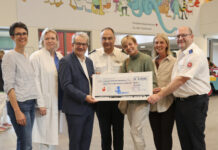 Run4Respect bringt rund 4.700 Euro für Kinderklinik Spendenübergabe des Run4Respect 2026