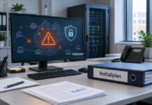 symbolbild: pc / cybersicherheit / notfallplan / internet / cybersecurity - ki-generiert