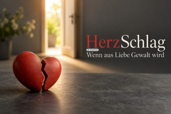 Symbolbild: Zerbrochenes Herz im warmen Licht - ki-generiert